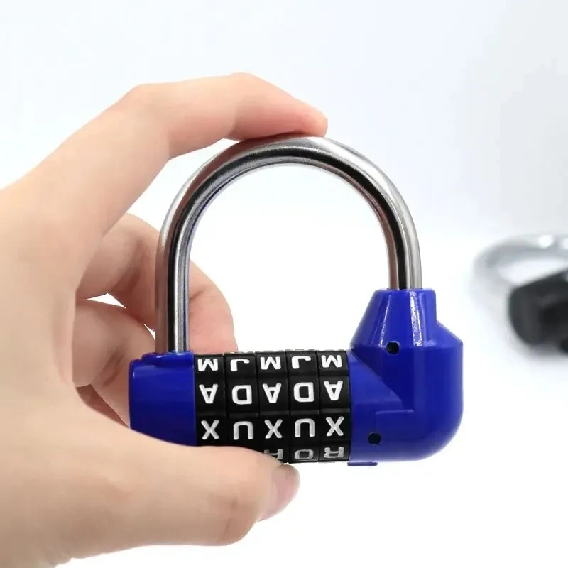 5 Letter Zinc Alloy Combination Padlock Code Password Lock Door Cabinet Drawer Bike Motorcycle Student Locker