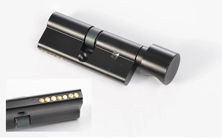Black space aluminum door handle Interior / Bedroom door lock Split Silent door lock ,Door hardware