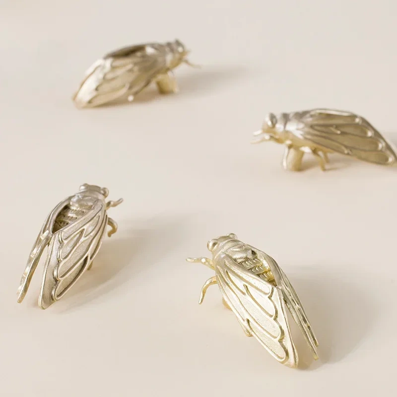 Insect Shape/Brass Furniture Handles Door Knobs and Handles for Cabinet Kitchen Cupboard Drawer Pulls Home Decor By 3K