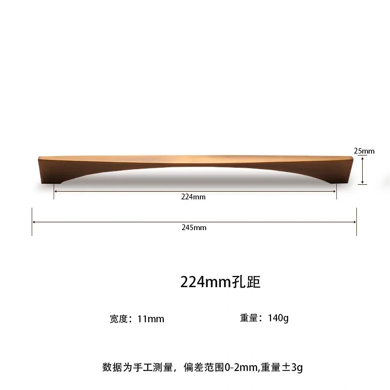 Yellow Bronze Furniture Handle Vintage European Style Bronze Kitchen Cabinet Handles Drawer Knobs Door Pulls Hardware
