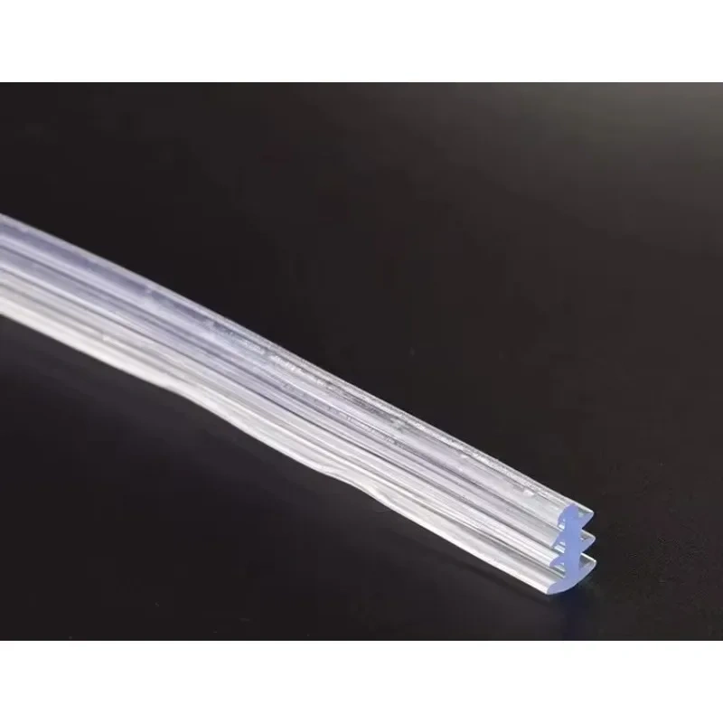 10M doors and windows slot thong Aluminum Alloy fixed glass strip doors and windows three EPDM seal strip Rubber strips