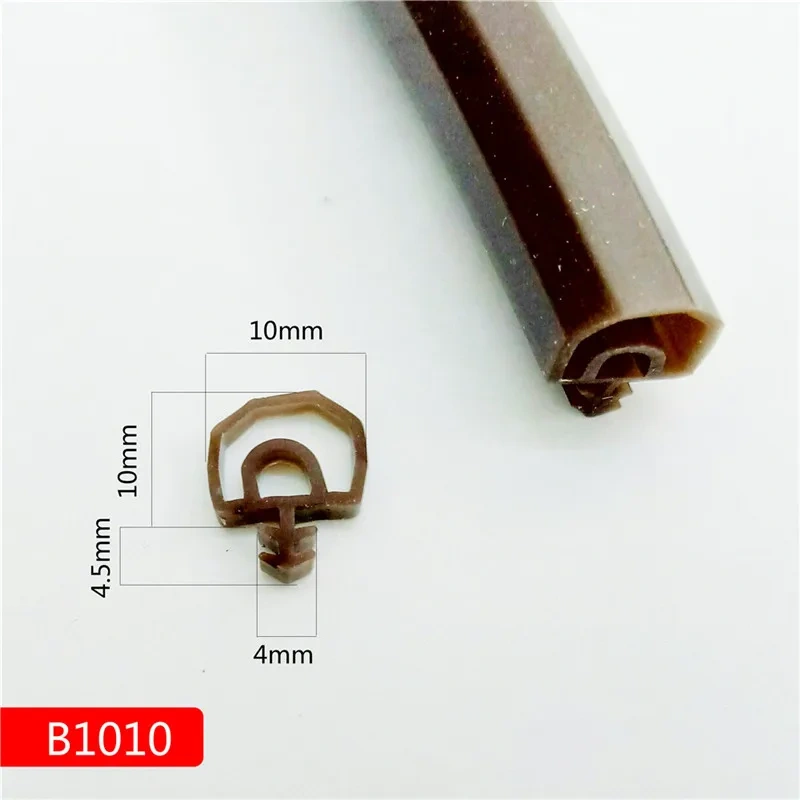 1m new generation of silicon rubber sealing strips crash soundproof door thong strip door/window sealed slot type square premium
