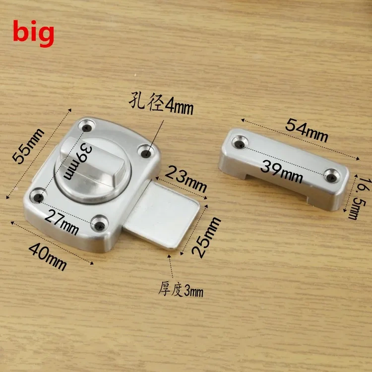 Home Safety Privacy WC Latch Vacant Engaged Door Lock Toilet Shower cubicles  Bathroom Turn Twist Bolt Privacy Catch Latch