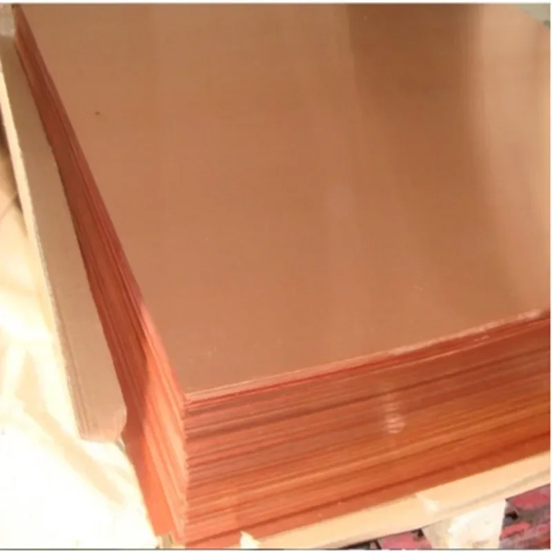 1PCS thick 0.3-8mm 100x100 99.9% purity copper metal sheet plate Nice Mechanical Behavior and Thermal Stability copper plate