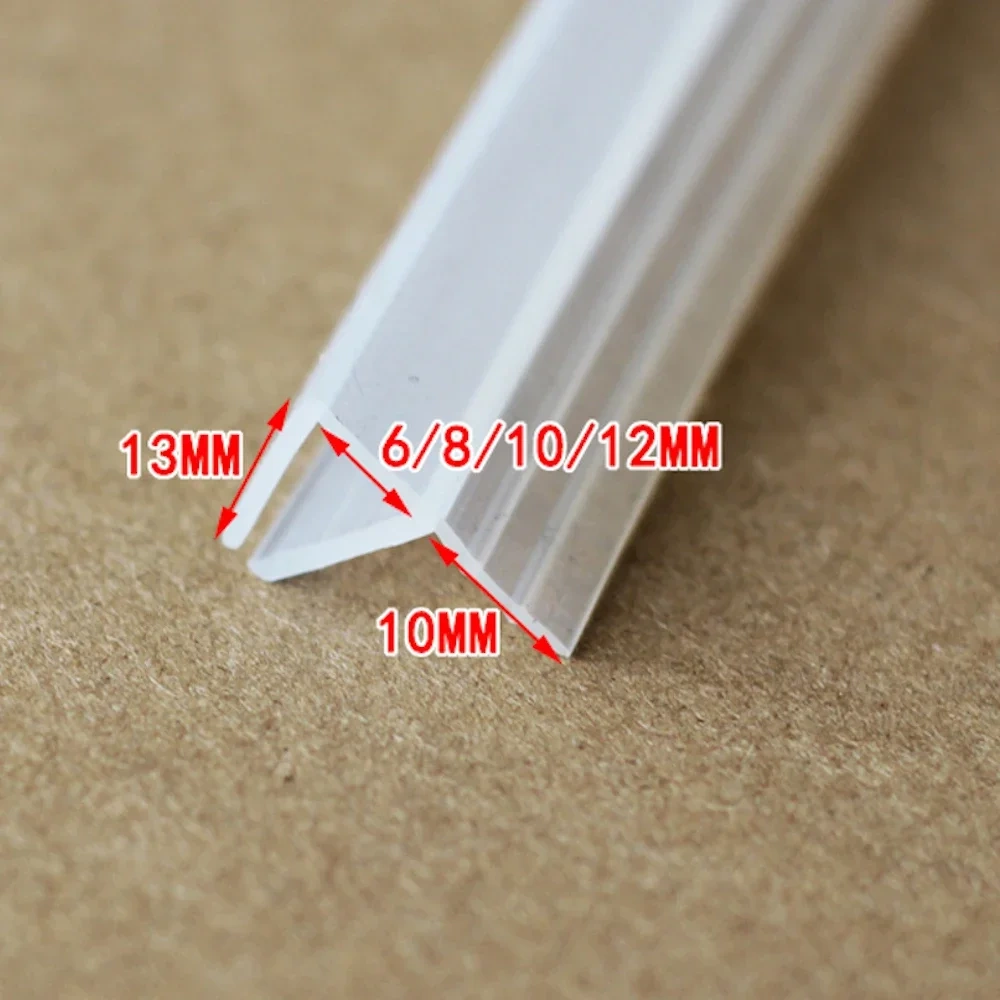 Silicone Seals Sliding Door Screen Shower Door Window Barn Bathroom Sealing 6 8 10 12mm Glass Fixture Accessories