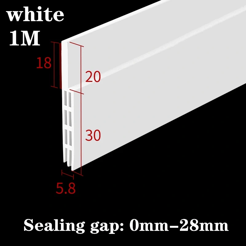 Under Door Draft Stopper Weather sealing Strip Energy Saving Wind Blocker Door Thong Strips Sealed Slot  for Security Doors Wind