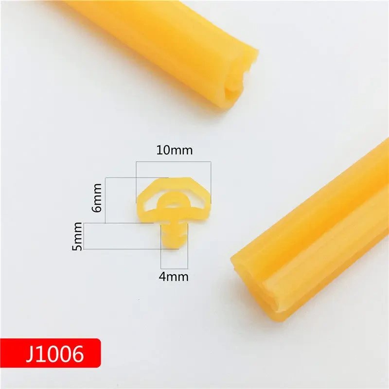 1m new generation of silicon rubber sealing strips crash soundproof door thong strip door/window sealed slot type square premium