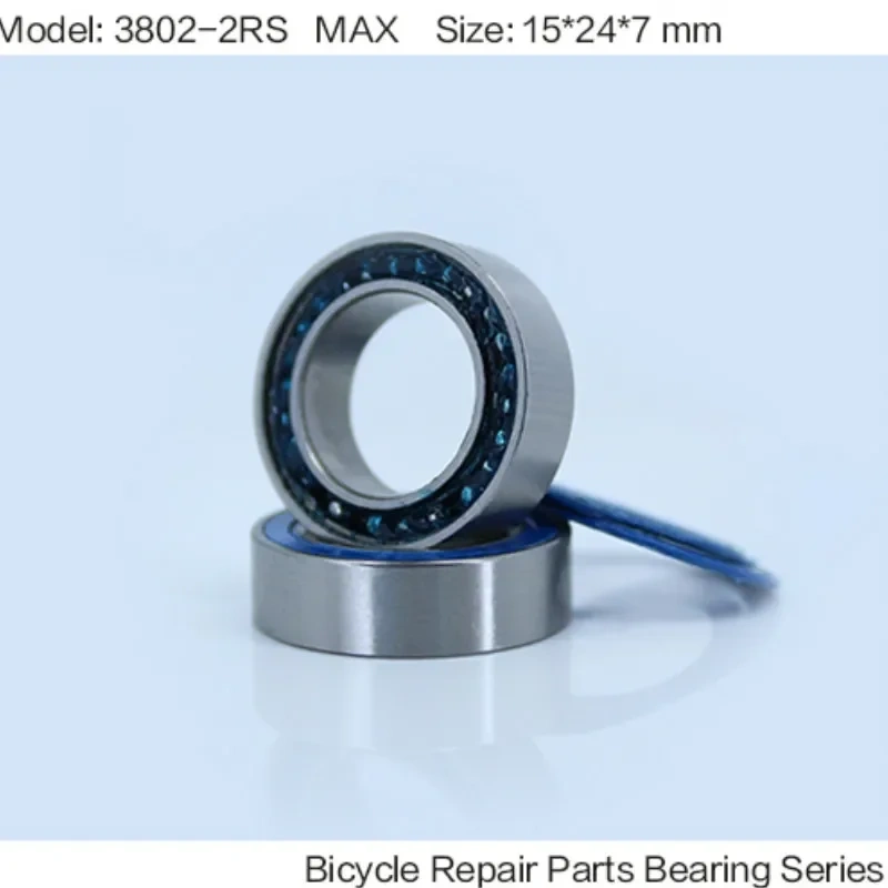 3802-2RS MAX Bearing 15*24*7mm ( 1 PC ) Double Row Full Balls Bicycle Suspension Pivot Repair Parts 3802 2RS Ball Bearings