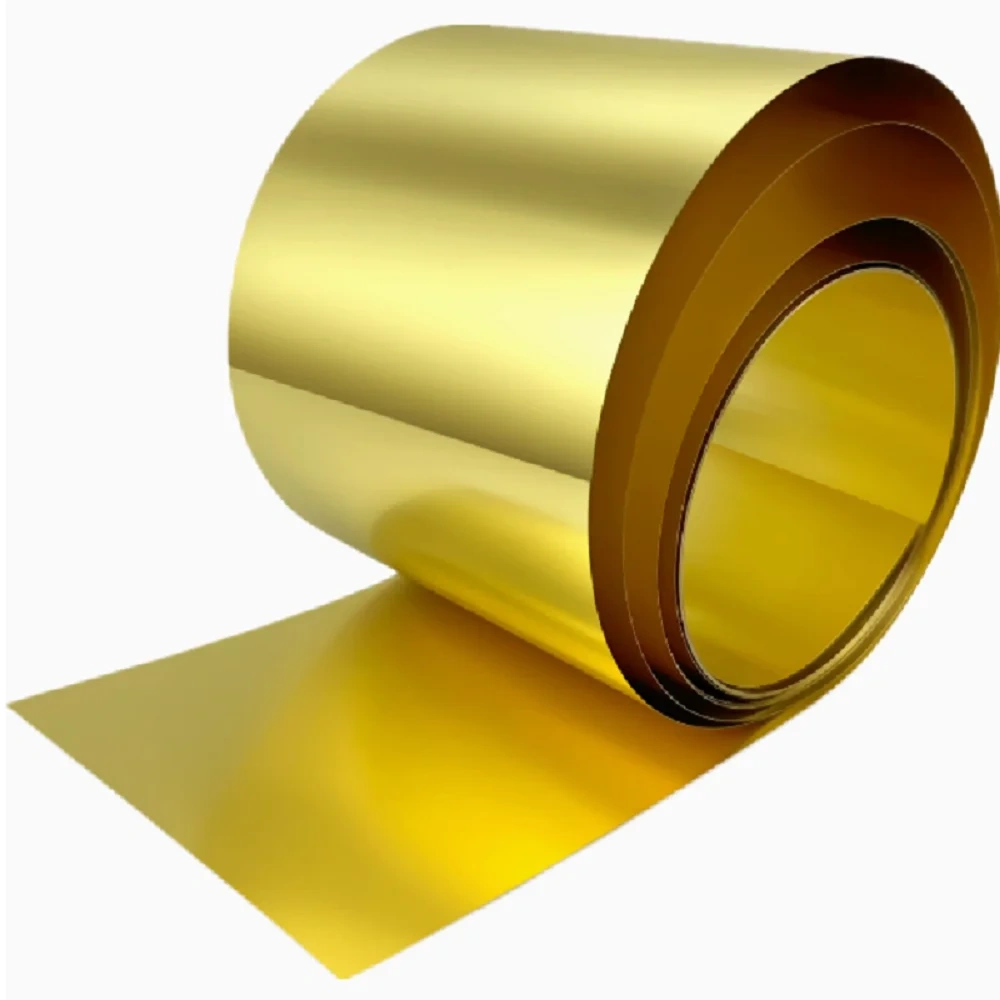 1PC Brass Metal Thin Sheet Foil Plate Thick 0.05/0.1/0.15/0.2/0.3/0.4/0.5/0.6-1mm x 200mm x1000mm
