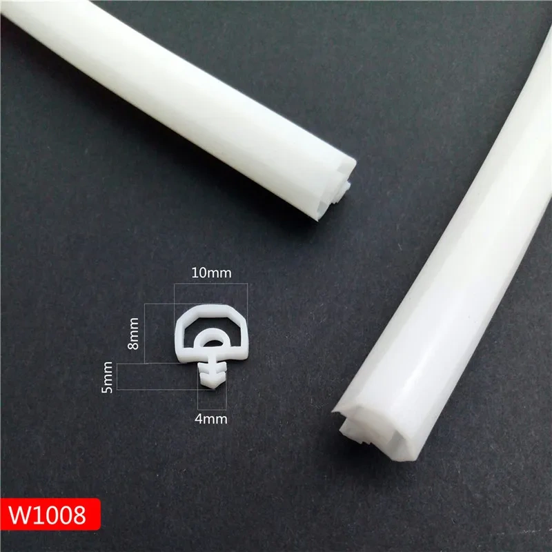 1m new generation of silicon rubber sealing strips crash soundproof door thong strip door/window sealed slot type square premium