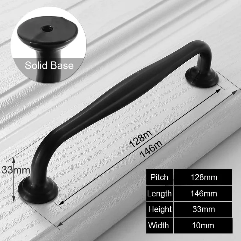 Black Handles for Furniture Cabinet Knobs and Handles Kitchen Handle Drawer Knobs Cabinet Pulls Cupboard Handles Knobs