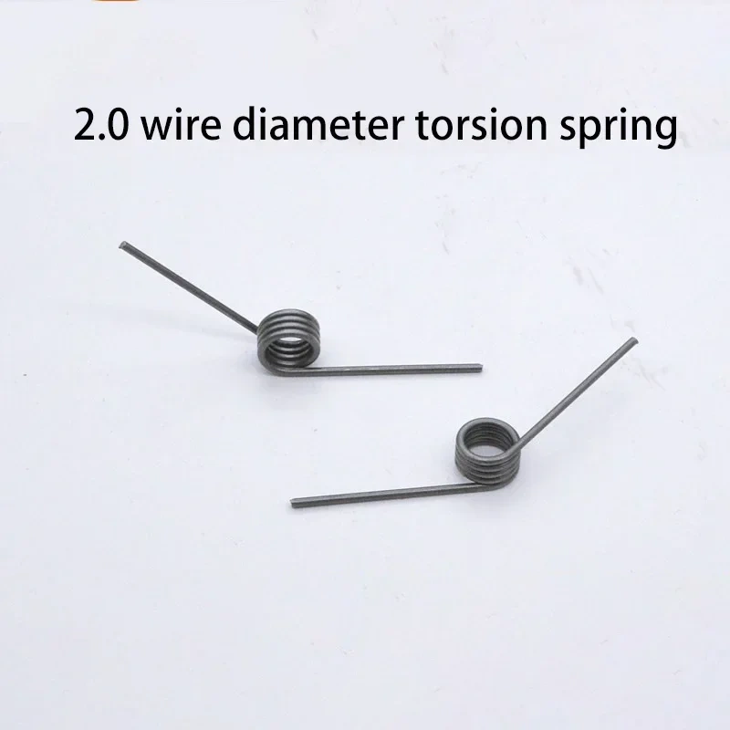 Torsion Spring Steel High Strength V-Shaped Wire Diameter 2.0mm Outer Diameter 14.7mm Angular Length 40mm