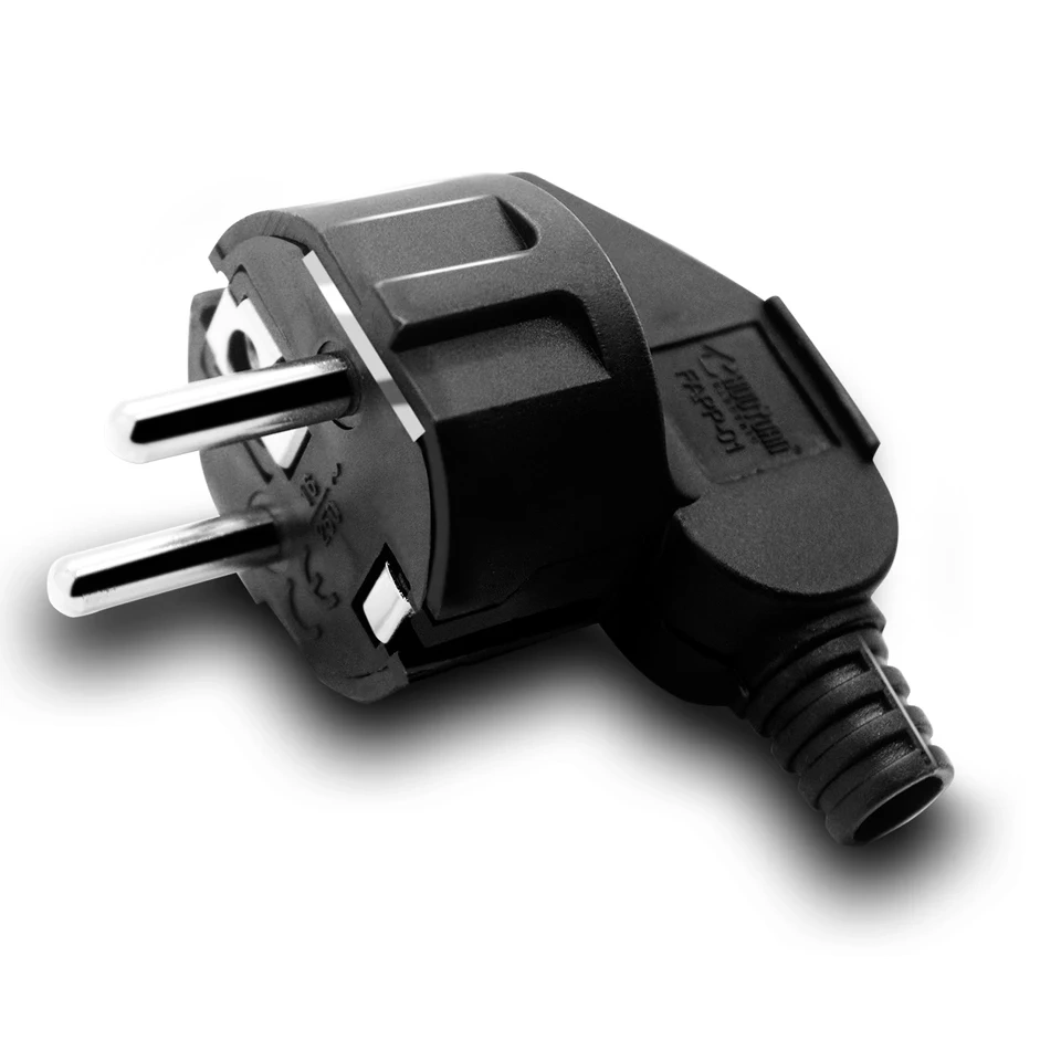 Eu AC Power Schuko Adapter Rewireable Europe Electrica Plug Male Sockets Outlets Adaptor Adapter Extension Cord Detachable Plug
