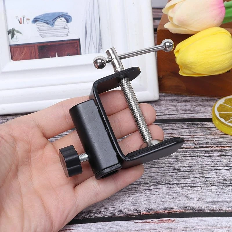 1pc Cantilever Holder Metal Desk Lamp Clip Fittings Base Hose with 12MM Pipe Clamp Aluminium Metalworking Standard