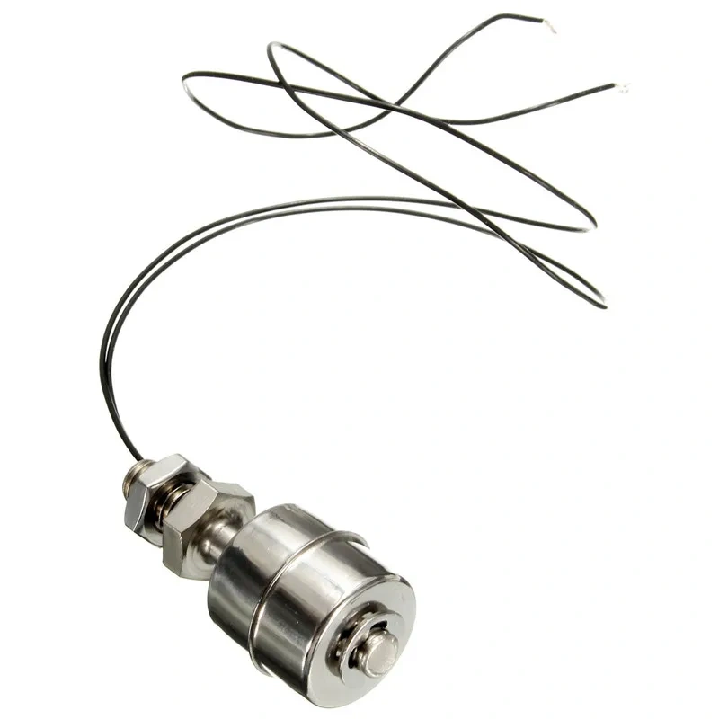 50W 220V Stainless Steel Vertical Liquid Water Level Sensor Tank Pool Internal Floating Switch