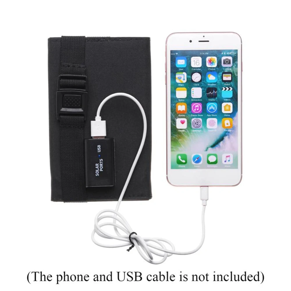 Foldable 20W USB Solar Panel Portable Folding Waterproof Solar Panel Charger Mobile Power Battery Charger Outdoor Equipment