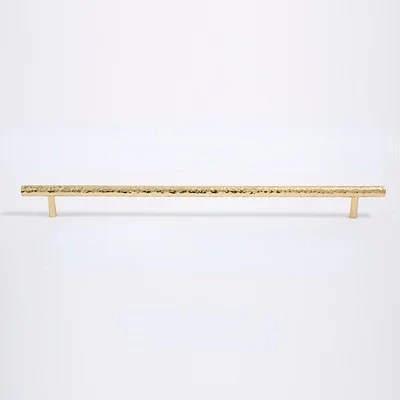 Light luxury round ball Brass Handle hammer pattern single hole pure copper small handle simple drawer wardrobe door handle