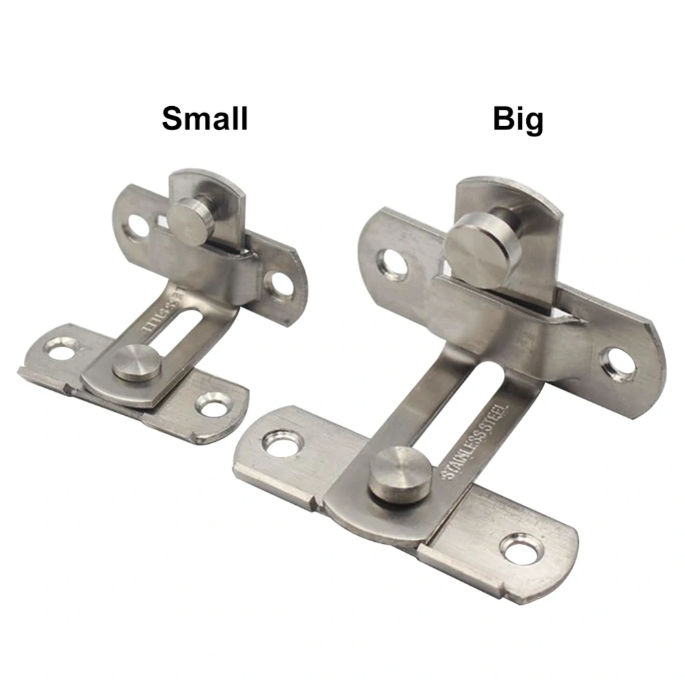 Barrel Bolt Latch Hardware Stainless Steel Anti-theft Cabinet Fitting 90 Degree Door Lock Household Hasp For Window Sliding