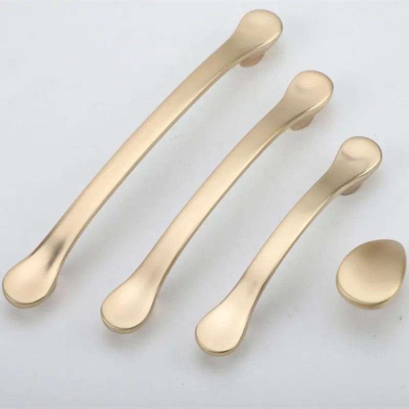 Nordic Light luxury gold handle modern simple light luxury cabinet door handle