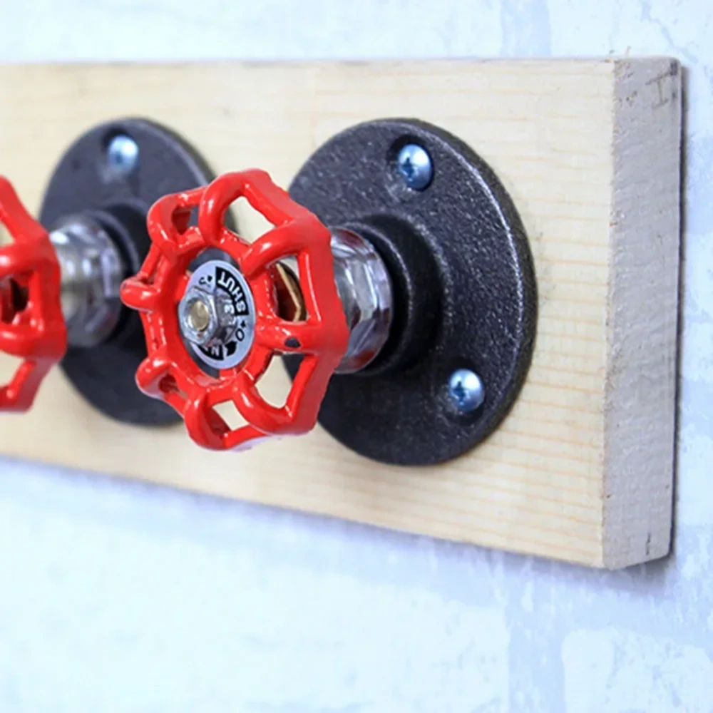 1-3Pcs Vintage Industrial Pipe Coat Hook Rack Heavy Duty Hat Robe Towel Holder Hanger Wall Mounted Towel Rack for Bathroom Home