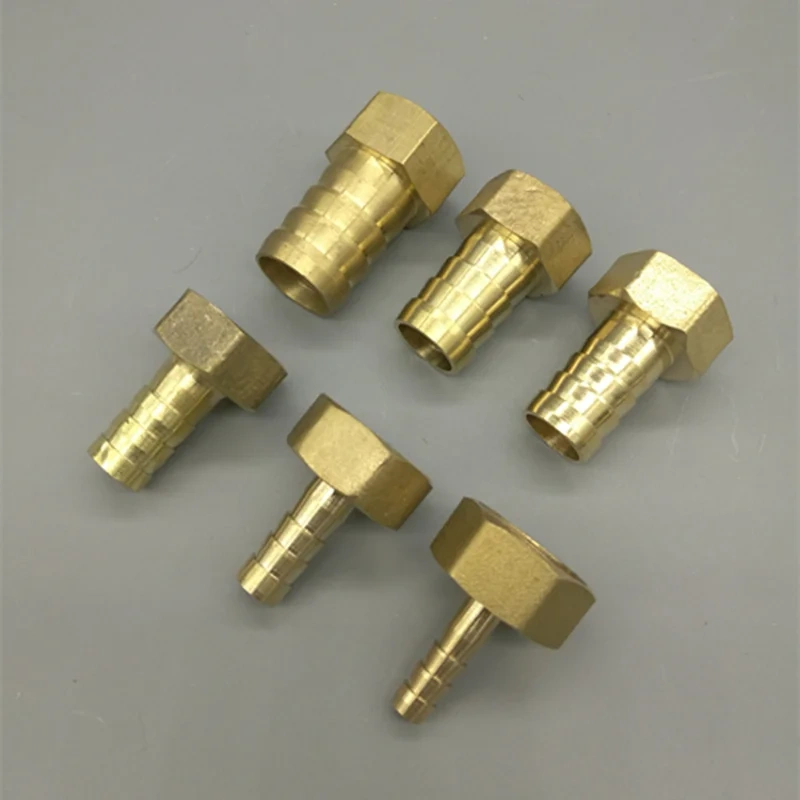 Brass Hose Fitting 4mm 6mm 8mm 10mm 19mm Barb Tail 1/8" 1/4" 1/2" 3/8" BSP Female Thread Copper Connector Joint Coupler Adapter