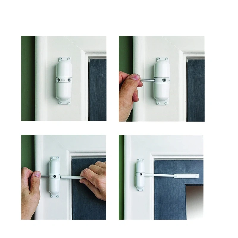 1 Set Adjustable Surface Mounted Spring Door Closer Automatic 180 Degree Not Positioning Automatic  Door Hardware 10-70 KGS