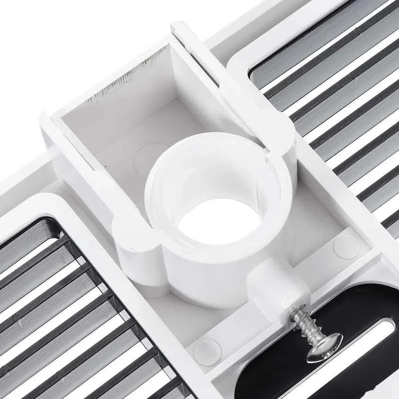 Rectangle Bathroom Organizer Shower Shelves Storage Rack Holder Shampoo Tray Bathroom  Single Tier  Head Holder
