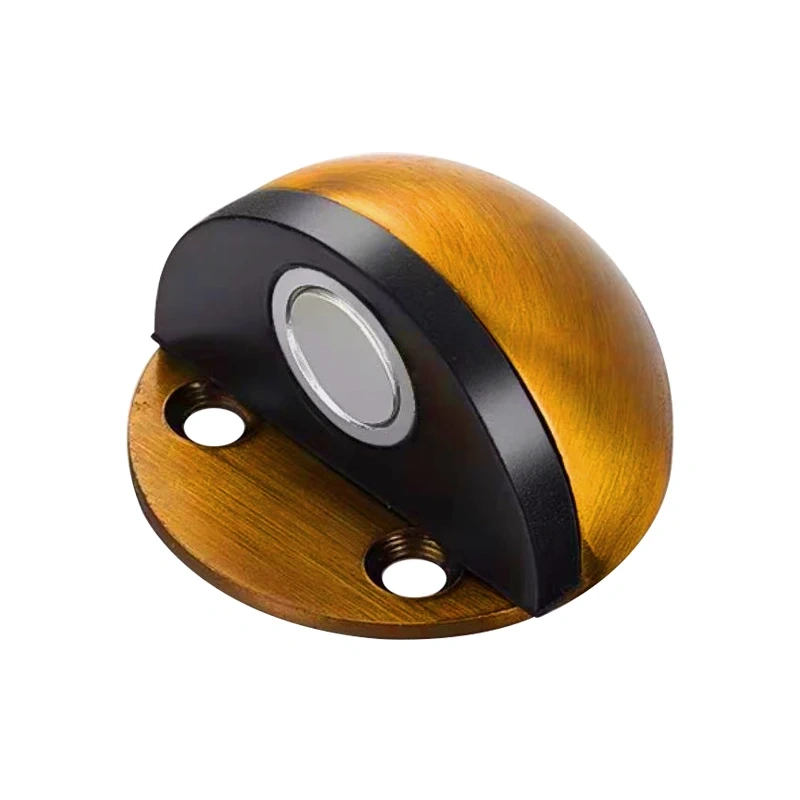 Stainless Steel Rubber Magnetic Door Stopper Non Punching Sticker Hidden Door Holders Floor Mounted Nail-free Door Stops