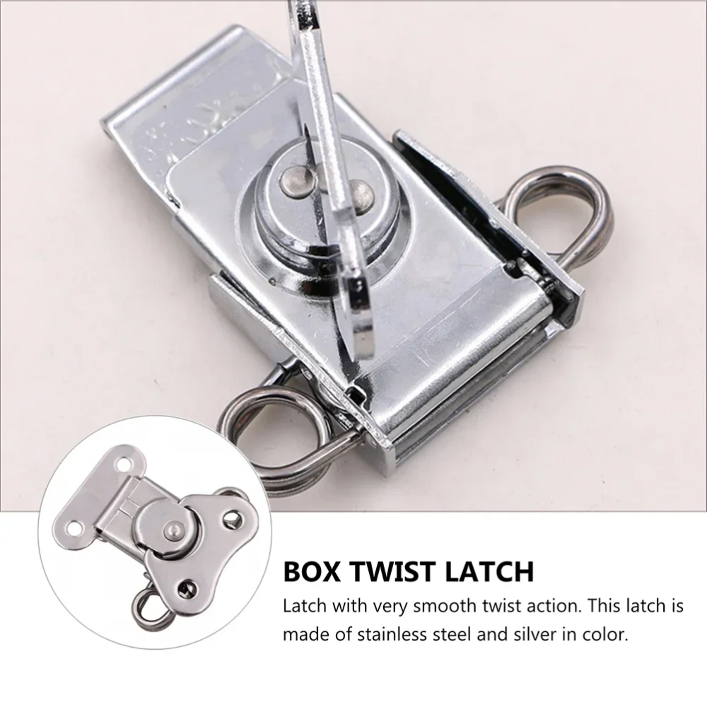 4Pcs Butterfly Lock Stainless Steel Buckle Latches Butterflies Toggle Clamp Mini Padlock Wooden Accessories Keeper Box