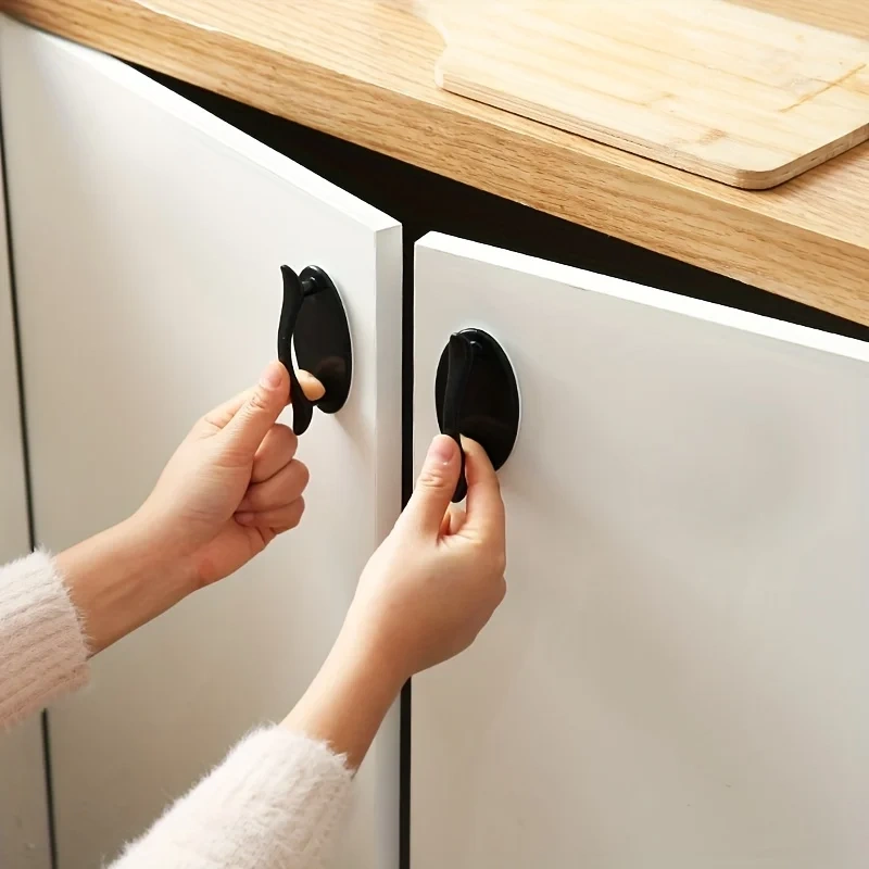 1pc Self-Adhesive Cabinet Handle - Easily Open Drawers & Cabinets with a Convenient Stick-on Handle!