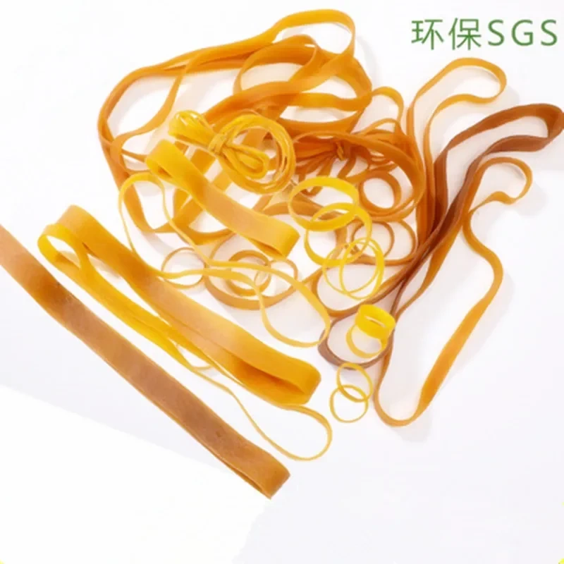 500g 3/5/10x200mm  Elastic Rubber Band Natural Rubber Ring Apron Latex Ring Sealing Belay Packaging Resistance High Temperature