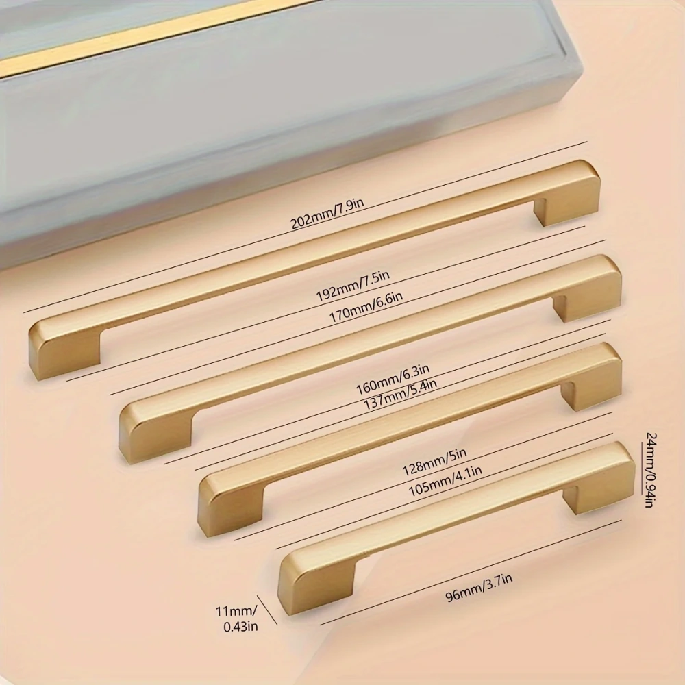 1pc Aluminum Alloy Cabinet Handle, Solid Kitchen Cupboard Pull, Drawer Knob, Furniture Handle Hardware