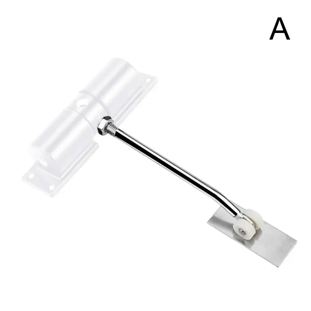 1pcs New Household Door Closers Aluminum Alloy Black White Adjustable Automatic Door Closer With Wheels Household Door Closer