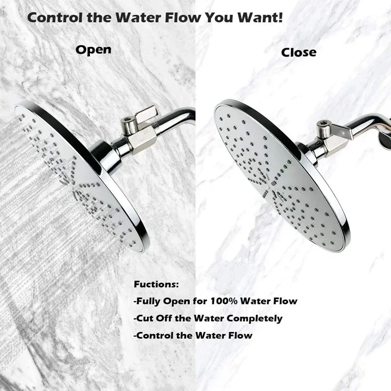 304 Stainless Steel Mini Ball Valve(1/2 Inch Female x Male) NPT Thread, Water Flow Regulator Head Control Valve