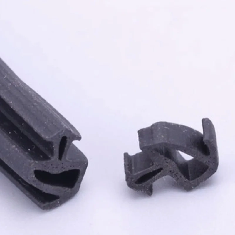 Tubular Gasket Weatherstrip Aluminium Door Window Slot Seal Strip Triangle Silicone Rubber 5 x 12m 10m Black White Brown