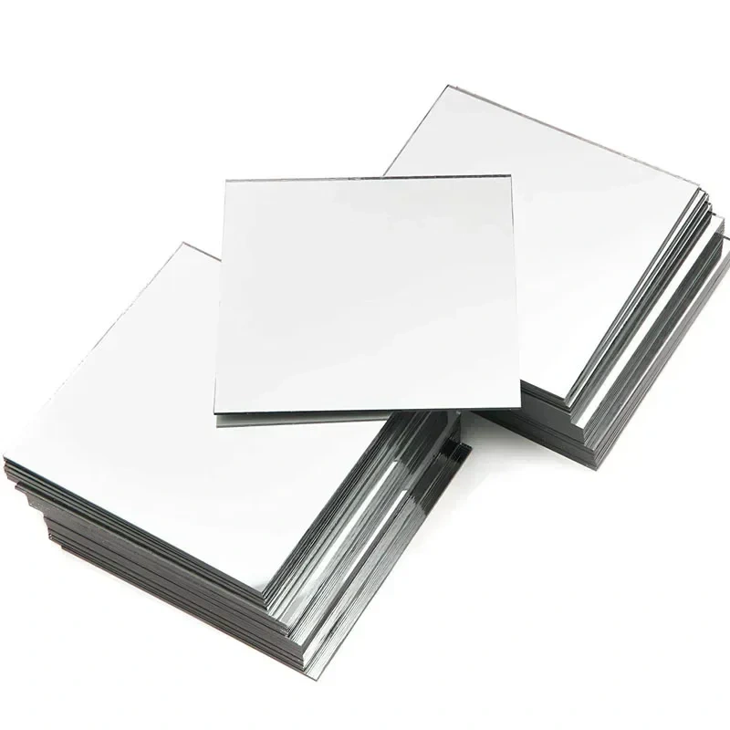 9/16/25PCS 15*15cm Mirror Wall Sticker Square Self-adhesive Acrylic Mirror Tiles Stickers For Bedroom Bathroom Home Decor Mural