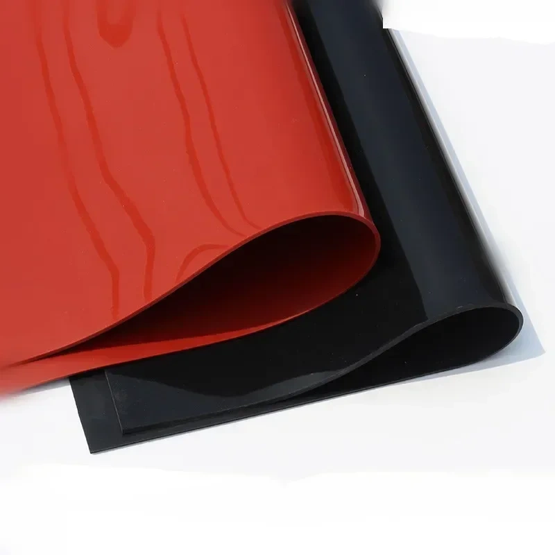 Silicone rubber sheet Thickness 4mm 1947*870mm width thin board red color Rubber Sheet Mat