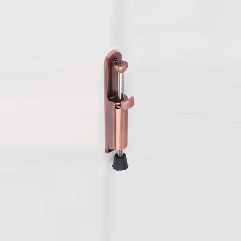 Zinc Alloy Foot door suction Foot  windproof door stop telescopic resistance spring positioner door holder