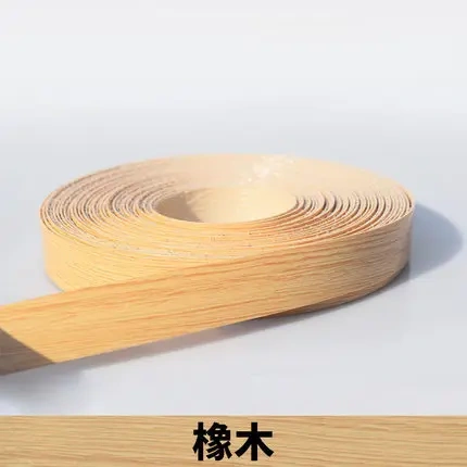10M Self adhesive Furniture Wood Veneer Decorative Edge Banding PVC for Furniture Cabinet Office Table Wood Surface Edging