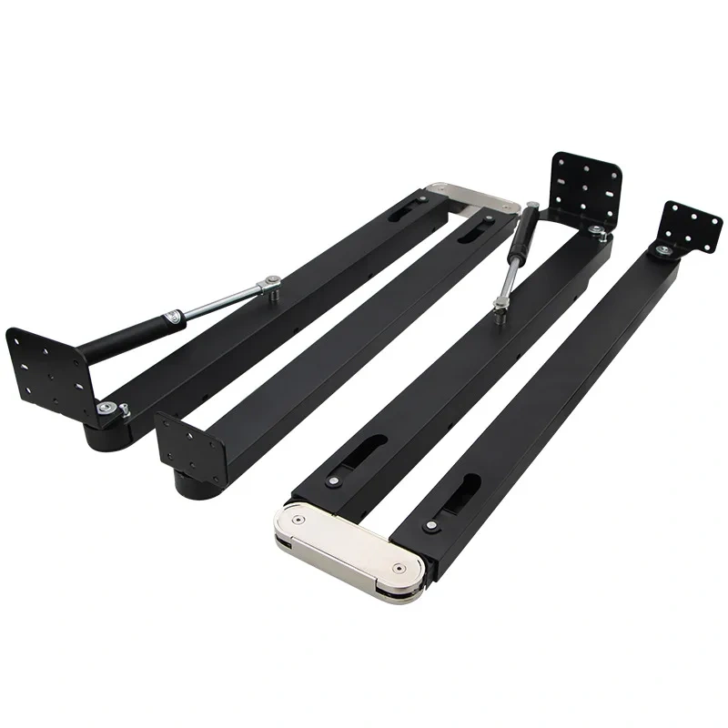 Hidden Desktop Folding Connector Accessories, Down Stretch Dining Table Bar Cabinet Desk Hinges,Complete Sets