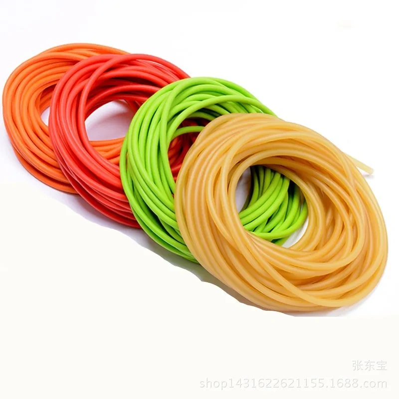 5mm*5/10m Outdoor 2050 Natural Latex Rubber Tube Stretch Elastic Slingshot Replacement Band Catapults Sling Rubber
