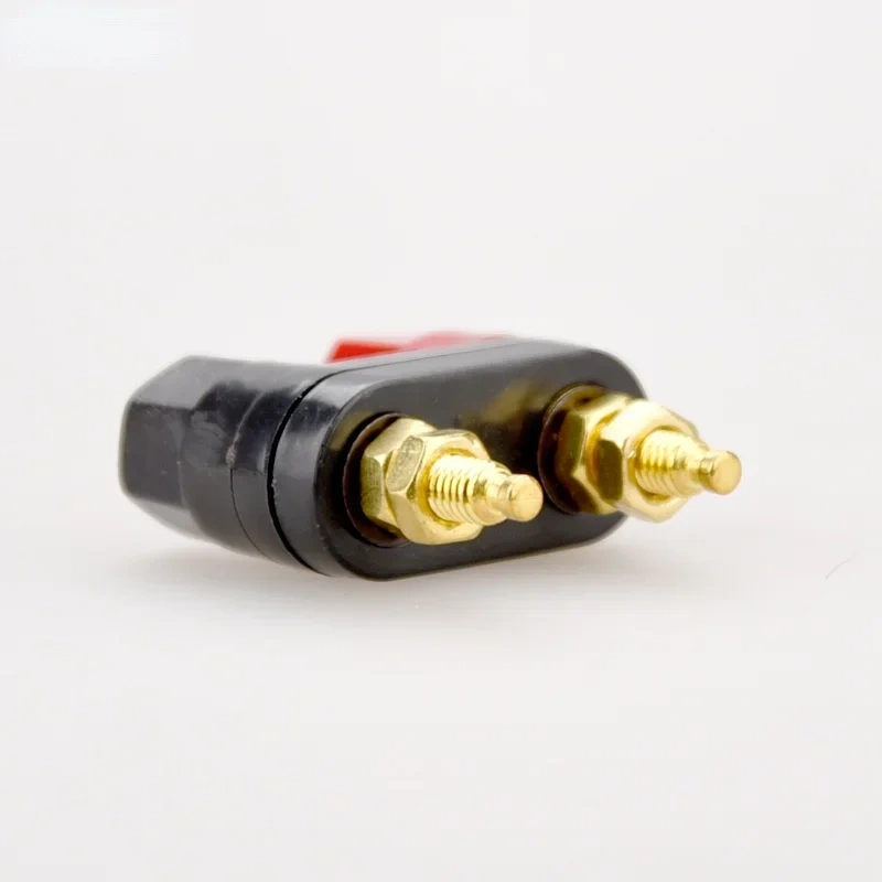 Speaker Terminal Connector (4red +4black)  Binding Post Pure Cupper Gold-plated HIFI Amplifier Banana Socket