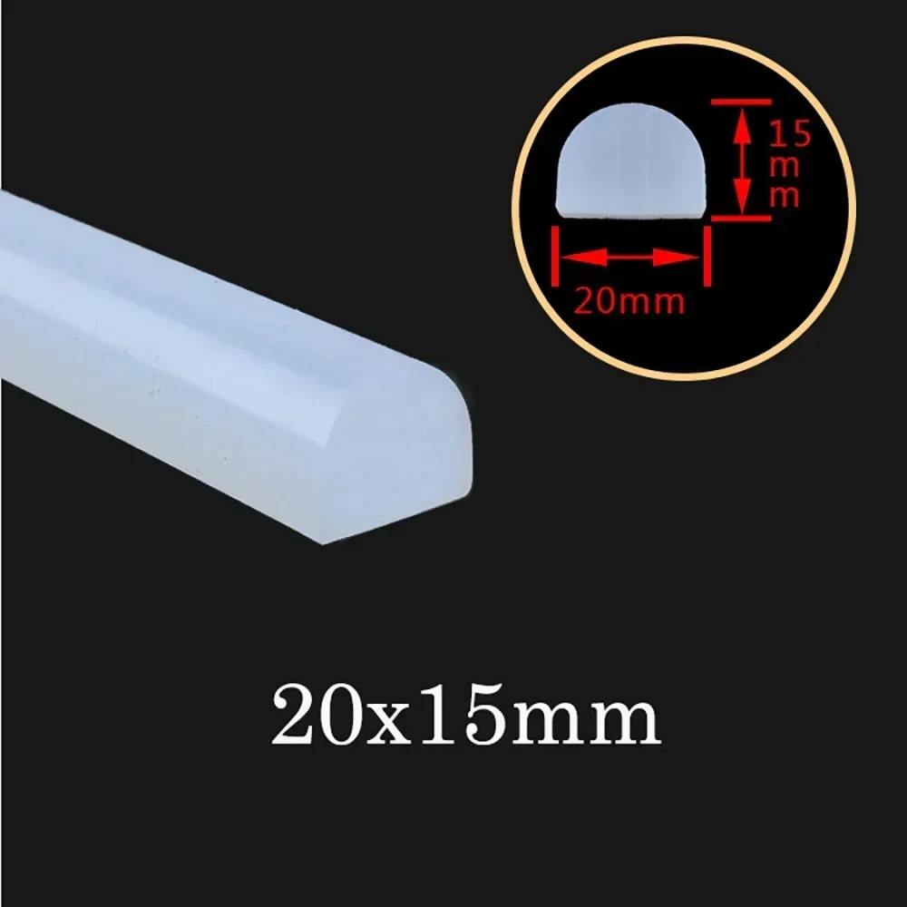 High Temperature Oven Dryer Sealing Strip Silicon Solid Cord Self Adhesive Bar Kitchen Countertop Bathroom Dry Wet Separation
