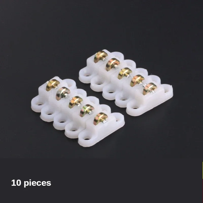 Stainless steel window pulley slot wheels silent Copper u groove track door roller casters sliding glass window Hardware fitting