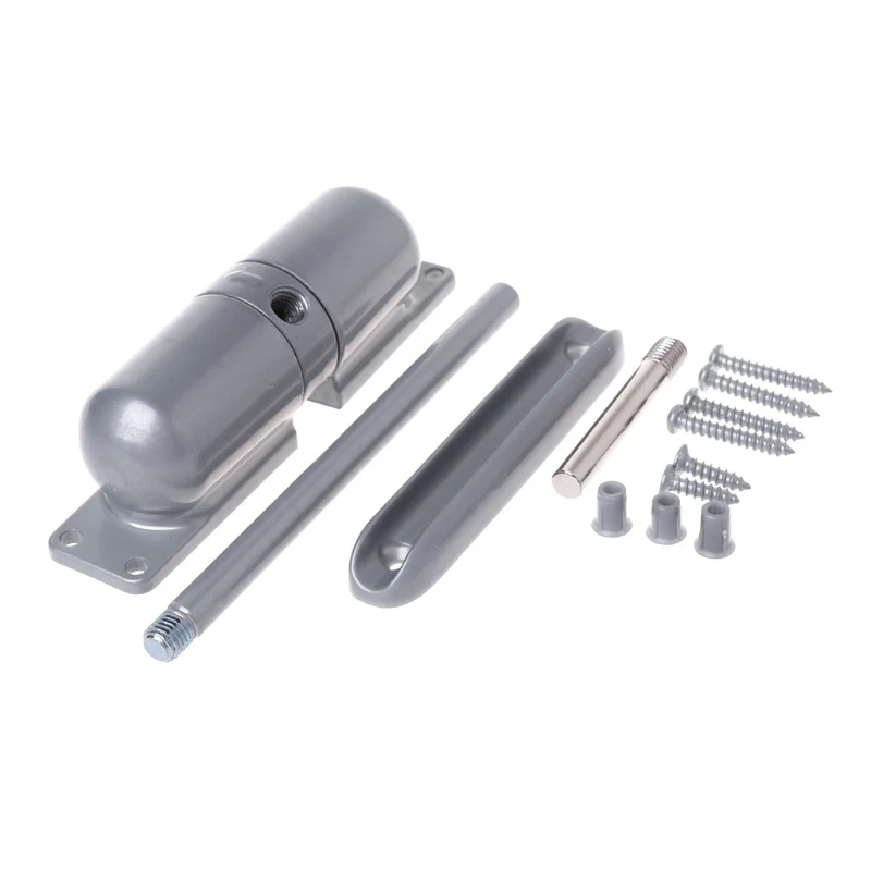 1 Set Adjustable Surface Mounted Spring Door Closer Automatic 180 Degree Not Positioning Automatic  Door Hardware 10-70 KGS