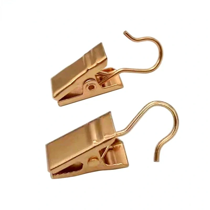 20PCS/Set Sturdy and Durable Window Curtain Hook Clips Home Window Accessories Solid Iron Drapery Hook