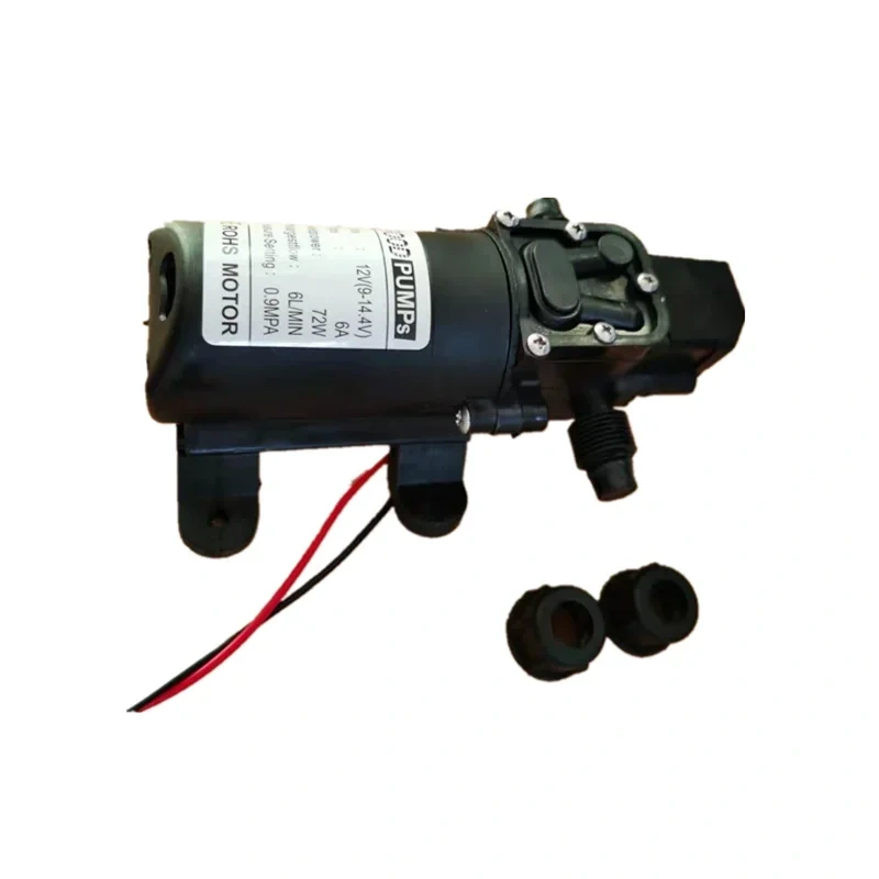 NEW DC12V 130PSI 6L/Min Water High Pressure Diaphragm Self Priming Pump 72W
