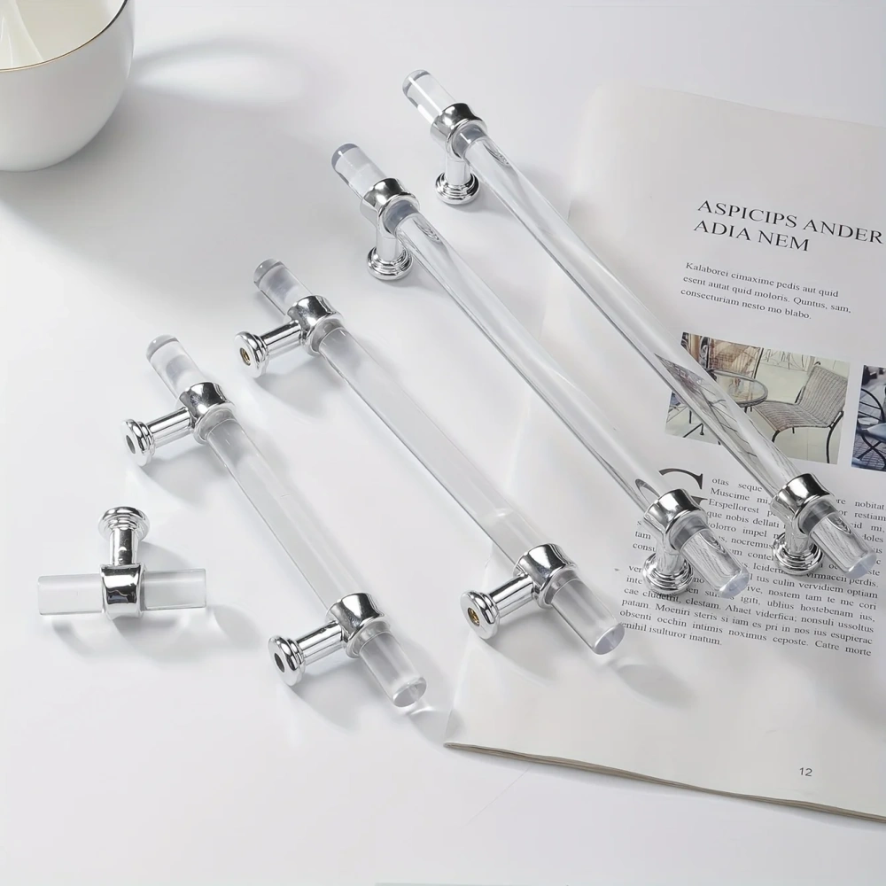 1pc Of Modern Minimalist Acrylic Handles - Perfect For Wardrobe Doors, Drawers, Cabinets & Shoe Cabinets!