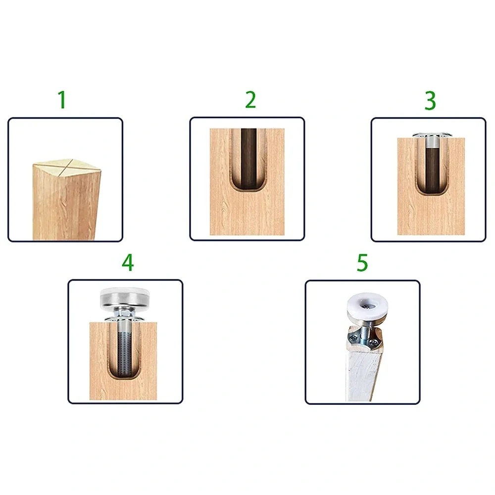 4pcs Adjustable Furniture Leveling Feet，Furniture Levelers Adjustable Furniture Legs，for Cabinets Sofa Tables Chairs Raiser