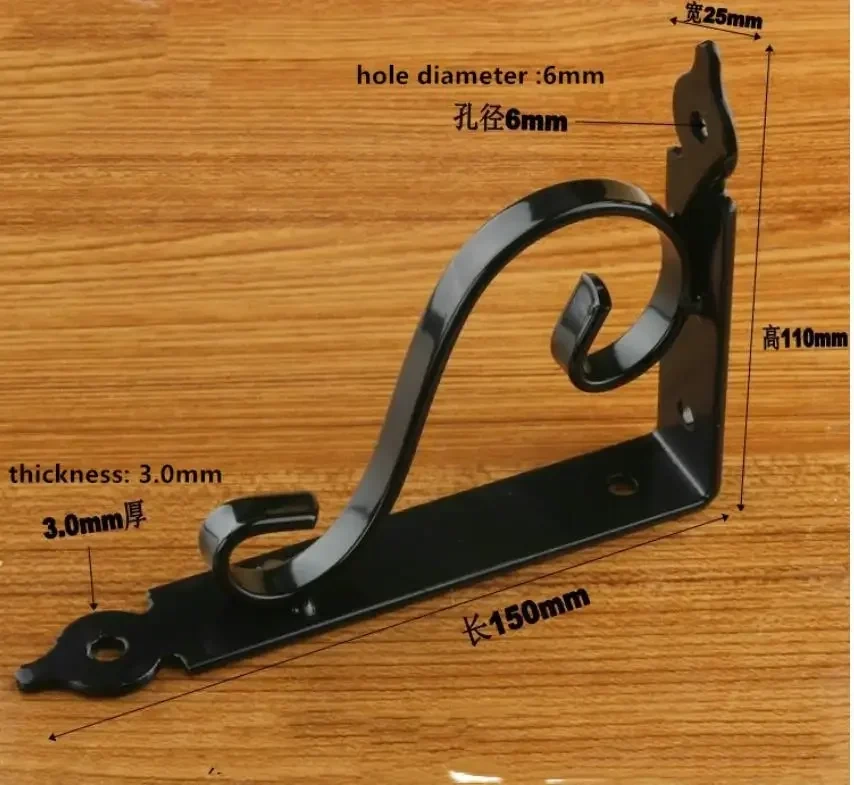 2pcsTriangle Bracket Mount Right Angle Bracket Thickened Brace Decorative Shelf Wall Mounted Bearing Support Hardware Fittings